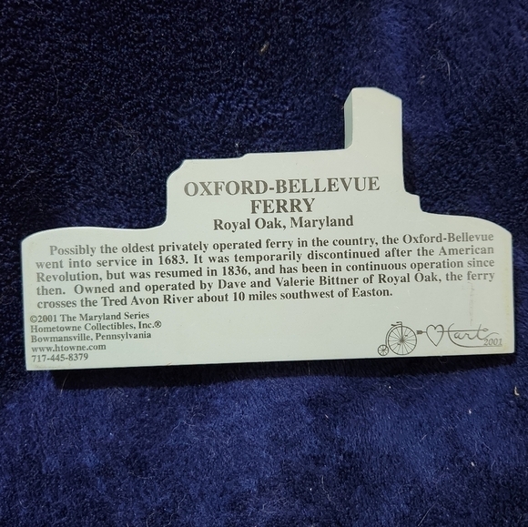 Hometowne Collectibles Oxford-Bellevue Ferry - Picture 2 of 2